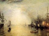 Joseph Mallord William Turner Keelmen heaving in coals by night painting